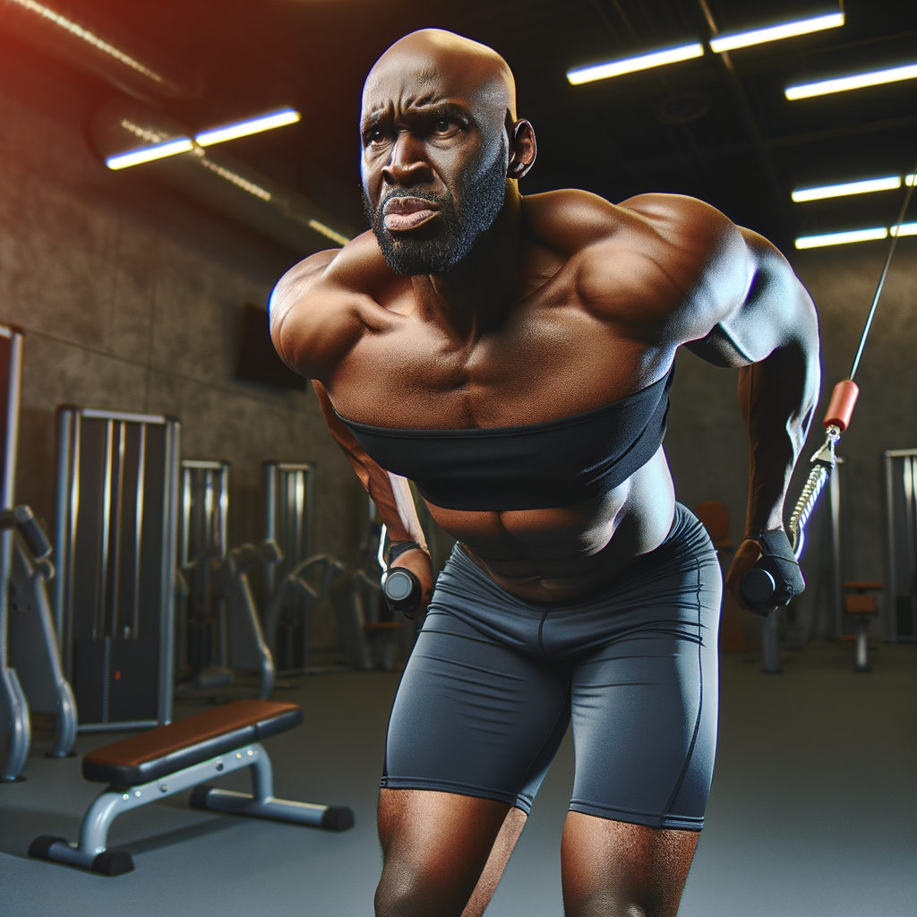 single-arm rear delt cable flys